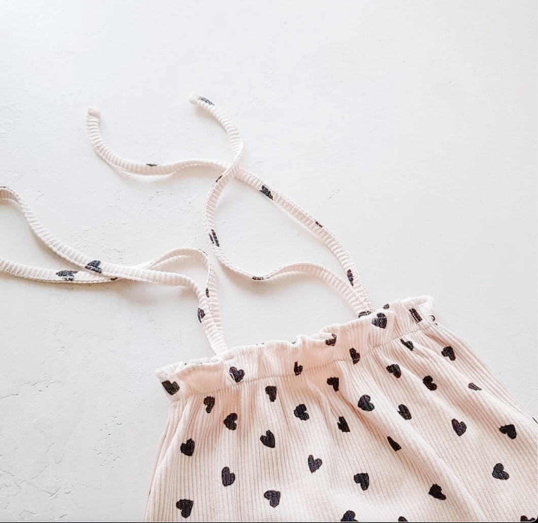 Heart Tie Romper